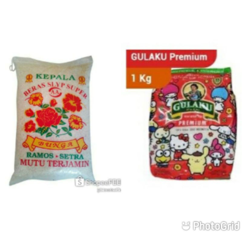 

gulaku,beras,gula pasir,Paket sembako murah