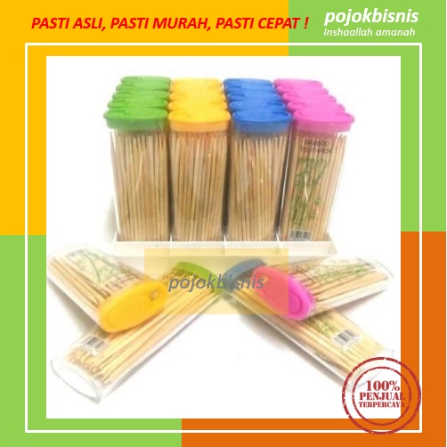 TUSUK GIGI BAMBU TABUNG / BAMBOO TOOTHPICK / TUSUK GIGI BUAH