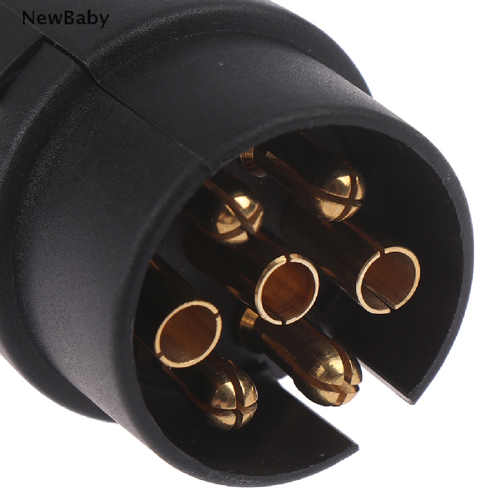Newbaby Socket Plug Konektor 7 Pin Bulat Standar Eropa 12V Untuk Mobiltrailer