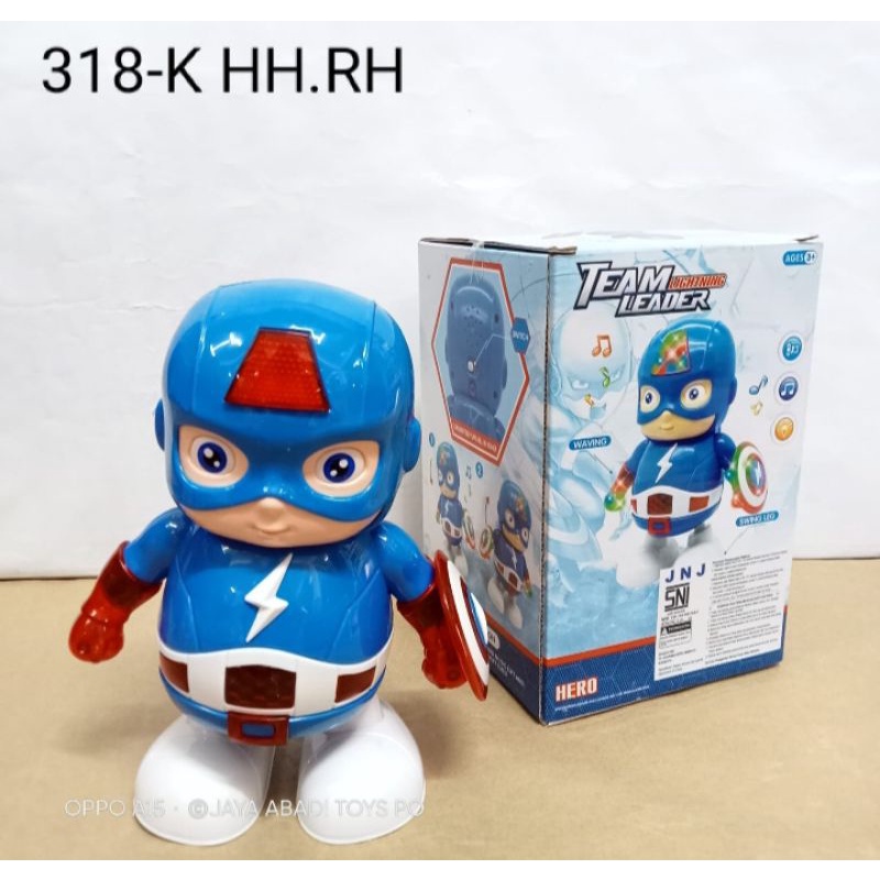 Mainan Robot Kapten Amerika Joget Captein America Dancing 318-K