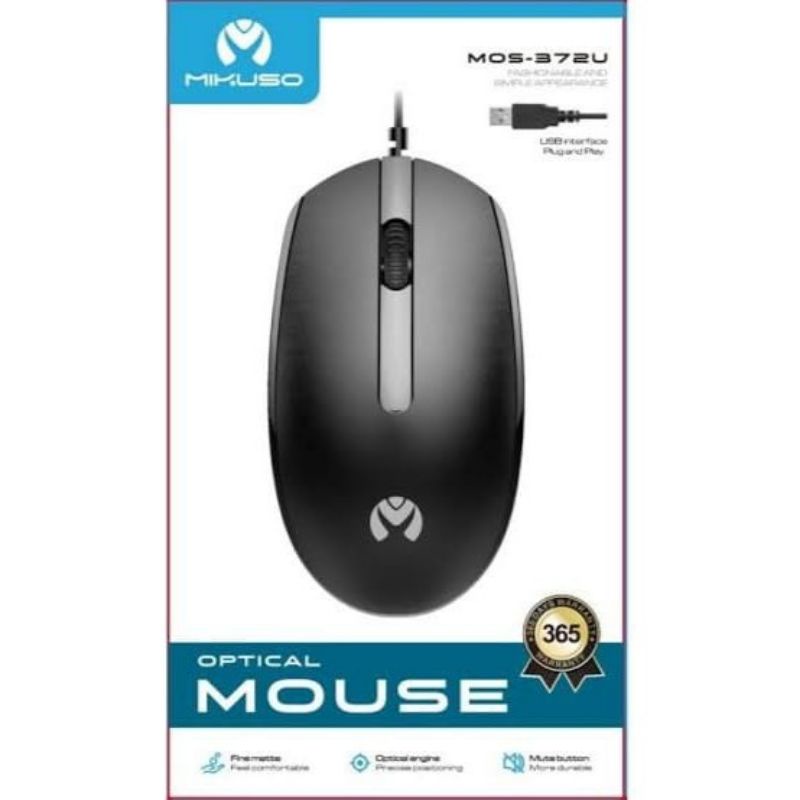 VROFFSTORE MIKUSO / NISUTA Mouse MOS-372U MOS 372U Wired Optical Mouse Original