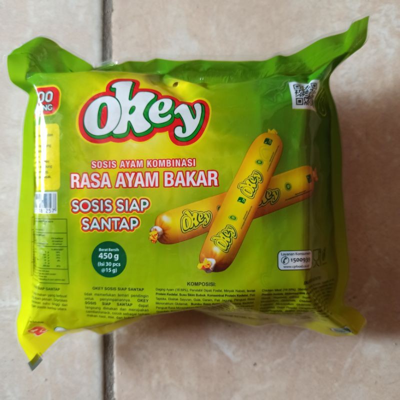 

Sosis Okey Rasa Ayam Bakar 450g