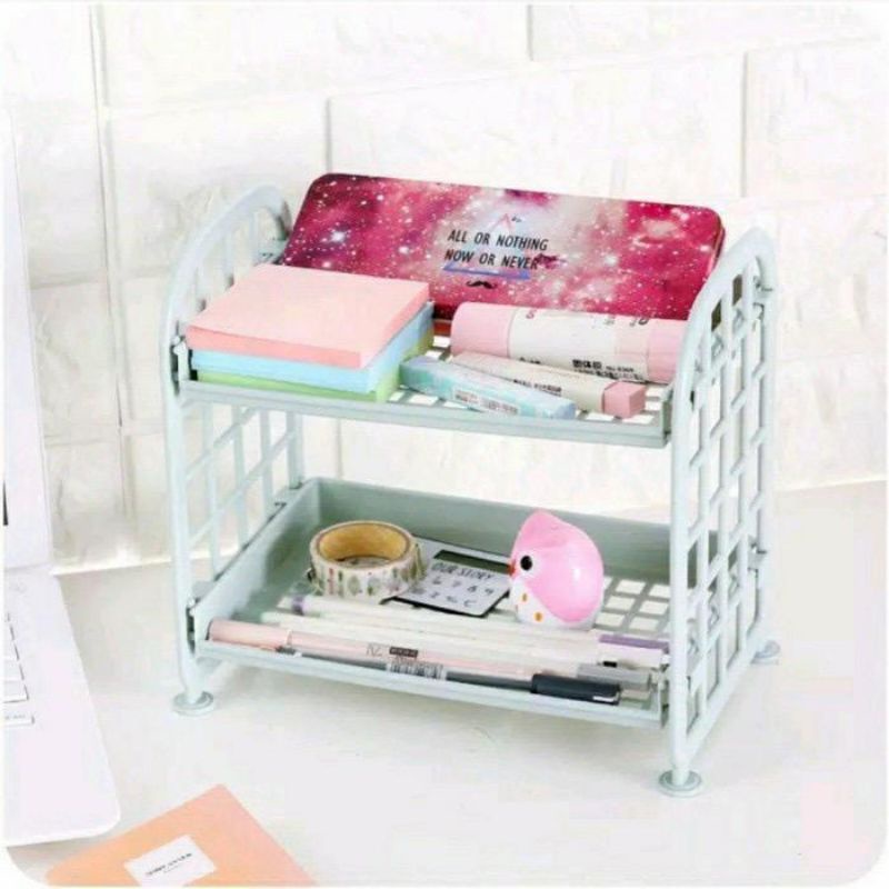 Rak 2 Susun Dapur / Rak Mini Plastik 2 Susun - UA