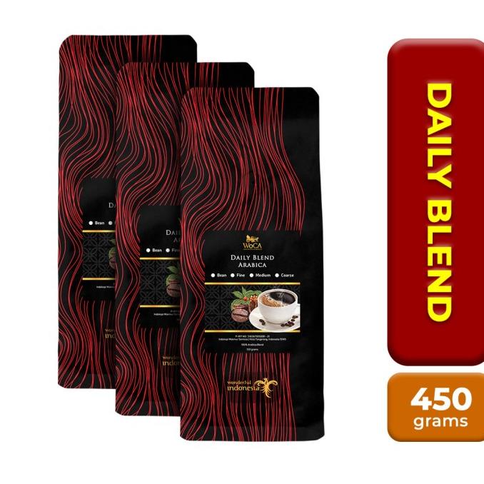

[COD] WoCA Kopi Daily Blend 150 gram X 3 Pack [COD]