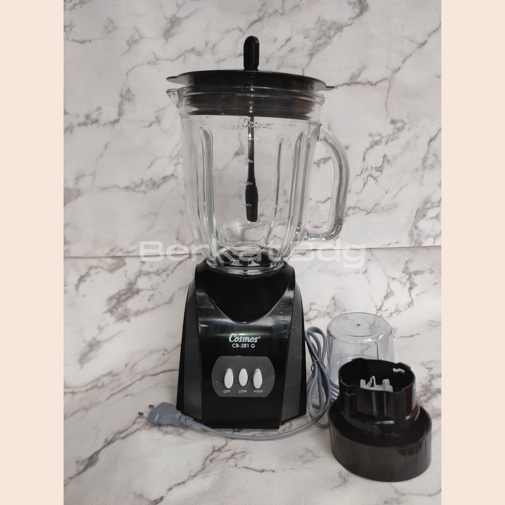 Cosmos Blender Kaca / Glass 2 Liter CB-281 G / CB 281 G - Hitam