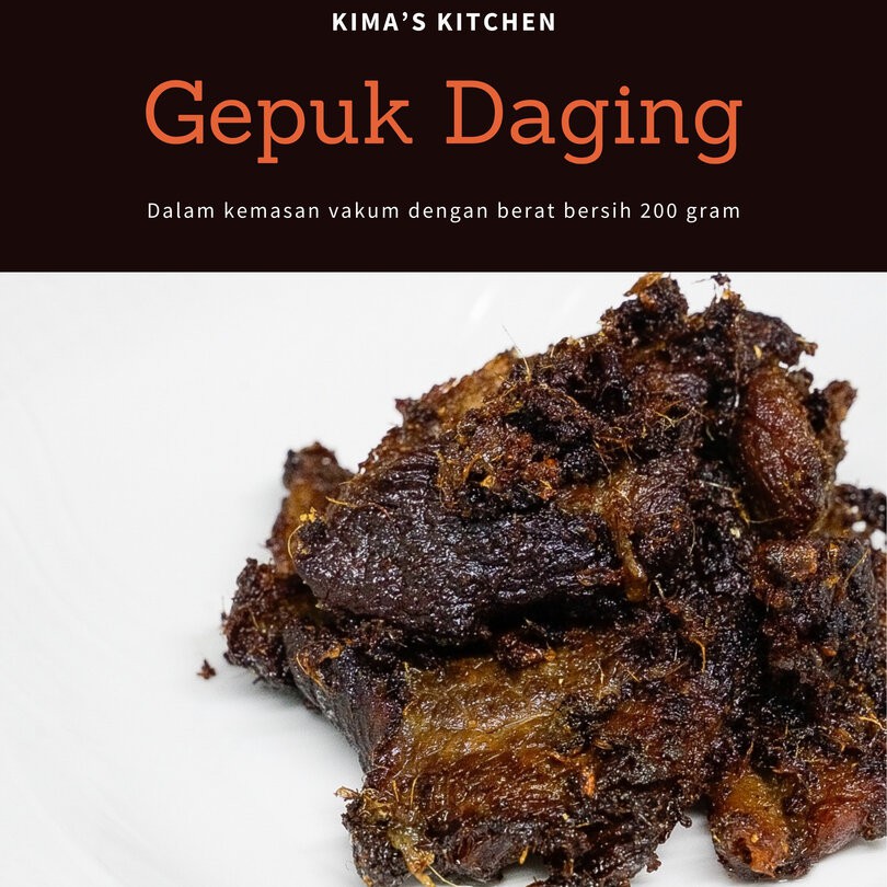 

[Frozen Food] Gepuk Daging dengan sambal 200gr