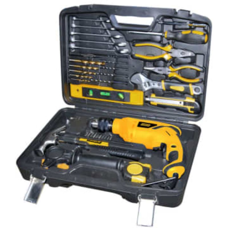 Toolkit Bor Krisbow Set Bor Listrik Beton 600w 37 Pcs