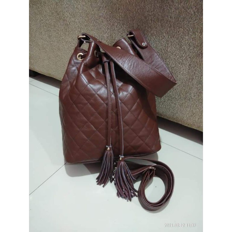 tas serut kulit asli