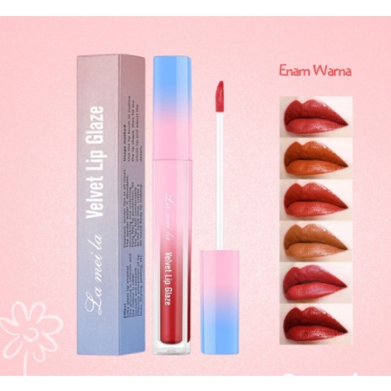 BISA COD !!! LAMEILA Lipstick Cair Kosmetik Lip Glaze Velvet [1011]