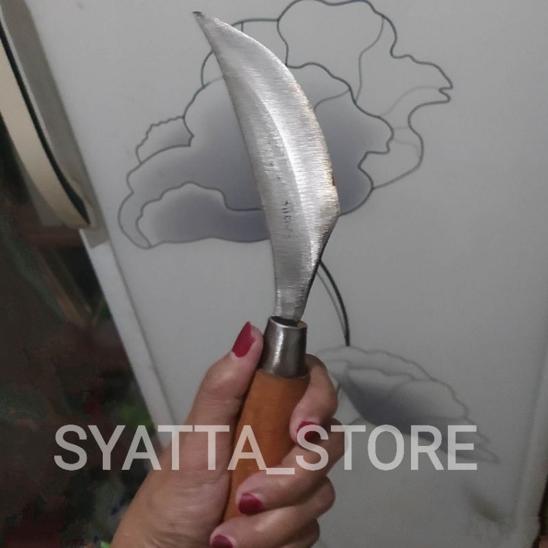 PISAU SESET KULIT HEWAN KURBAN BAHAN BAJA PLAT 6" INC