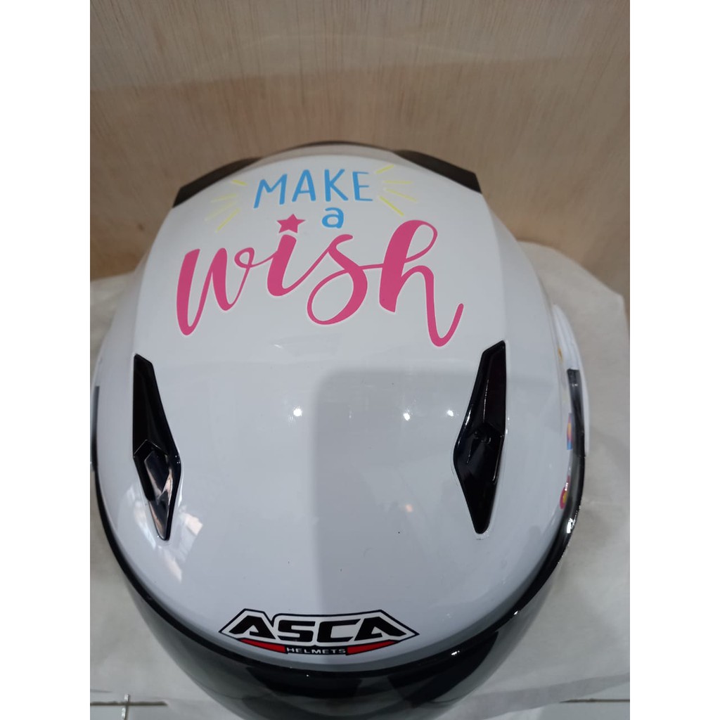 HELM ANAK ASCA KUDA PONI PUTIH