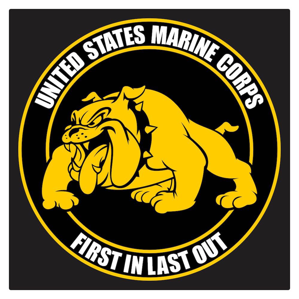 US Marine Bulldog Cutting Sticker
