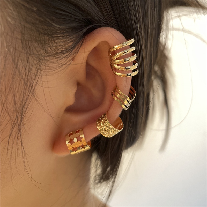 Anting Tusuk Gantung Desain Kupu-Kupu + Bintang + Bulan Hias Mutiara + Berlian Untuk Wanita