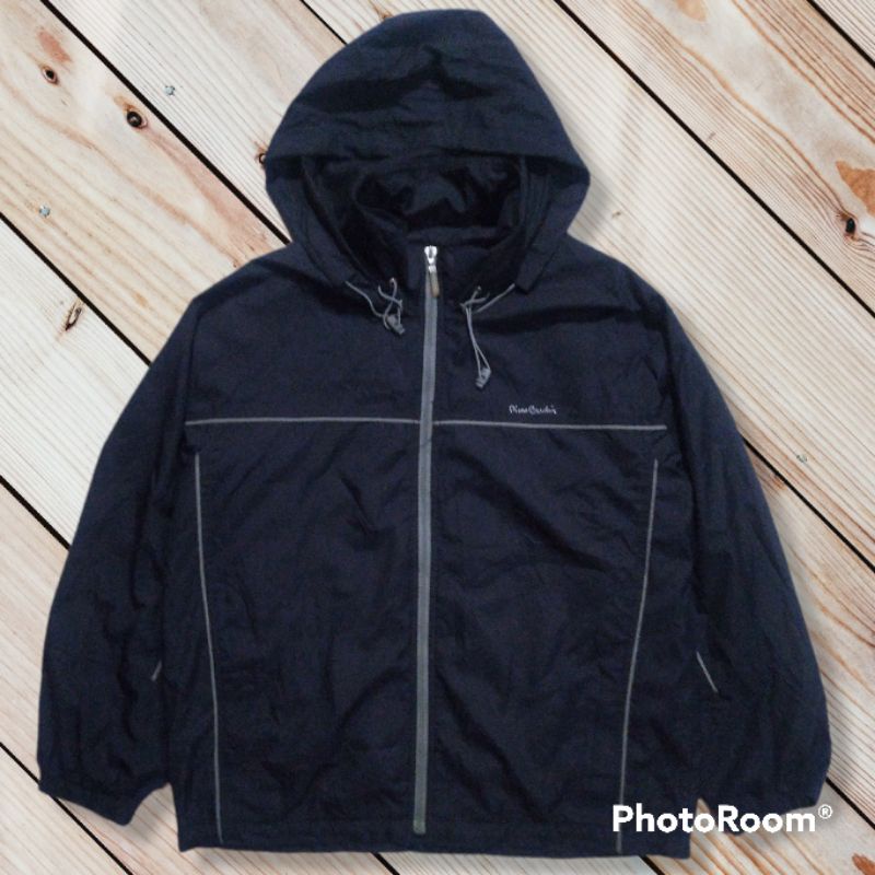 Jaket Windbreaker Vintage Parasut Pierre Cardin Second Seken Original