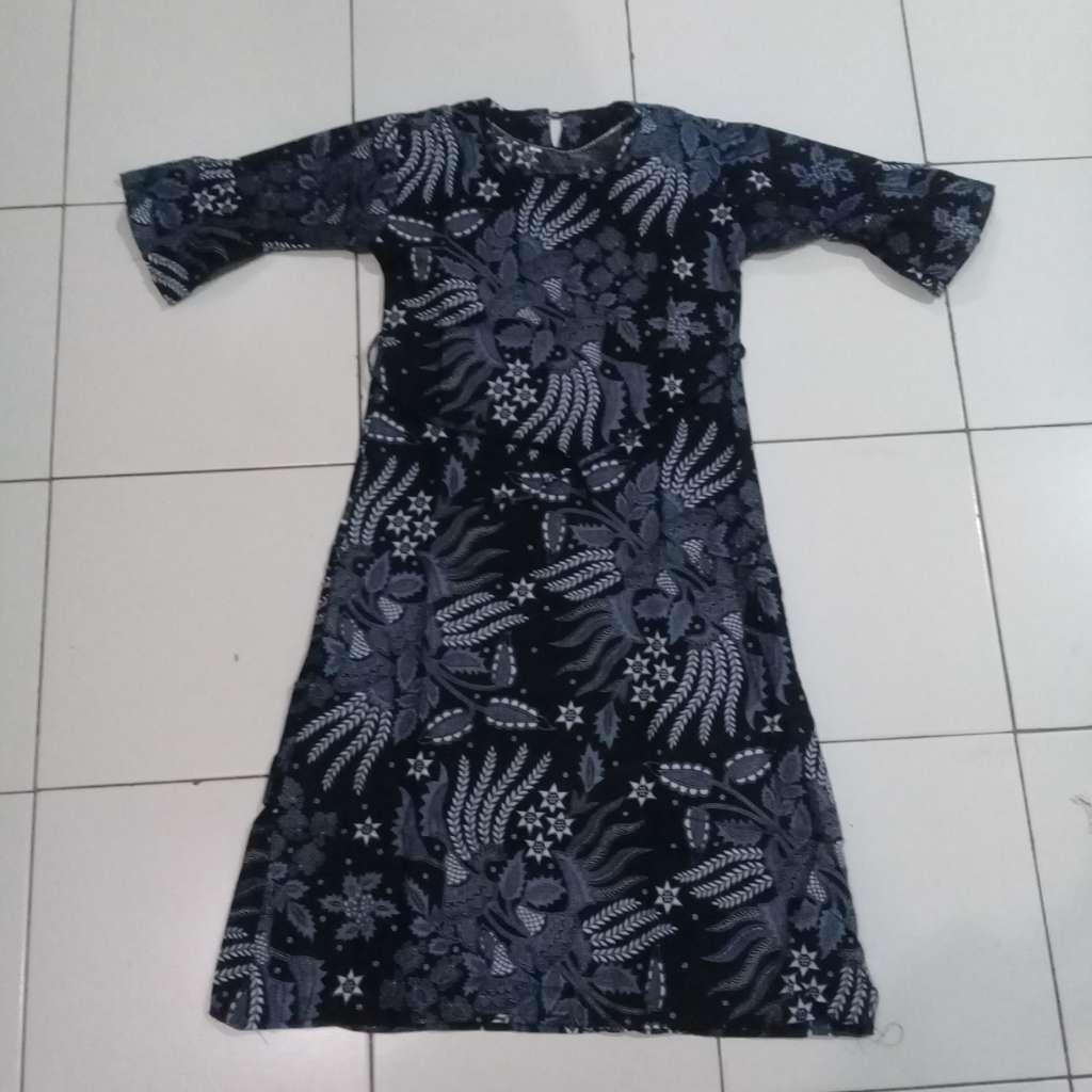 Baju Batik Gamis Anak Cewek Seragam Batik Anak Cewek Wa03 Terbaru