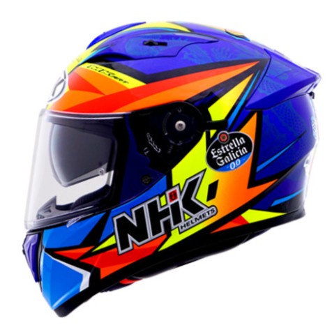 HELM NHK GP PRIME RYUSEI YAMANAKA BLUE DOFF DOUBLE VISOR GP REPLICA