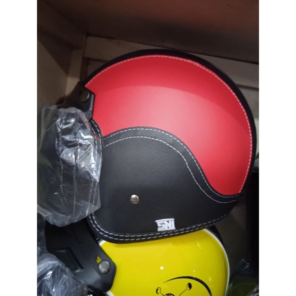 [COD] Helm Bogo Kulit Classic Retro Dewasa
