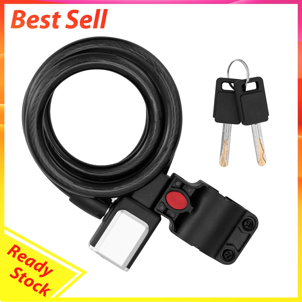 Universal Mountain Bike Cable Locks Portable Anti-Theft Security Wire Lock