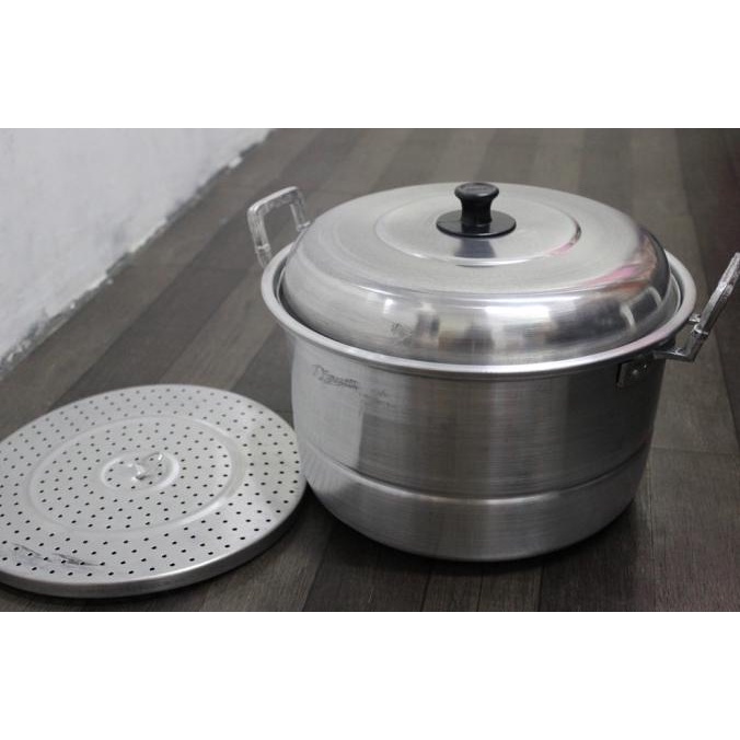 30 Panci Dandang Steamer Tutup Set 30Cm Jawa Masak Air Serbaguna Kukus