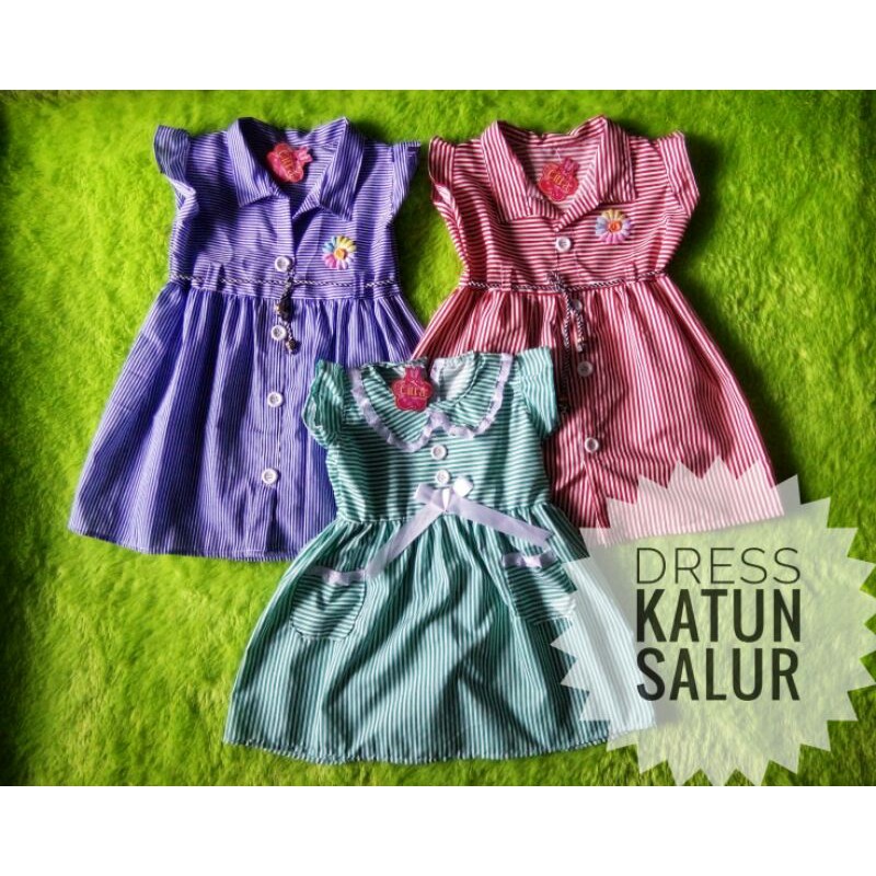 Dress Anak Katun 2-3 tahun / Dress Anak Perempuan Murah