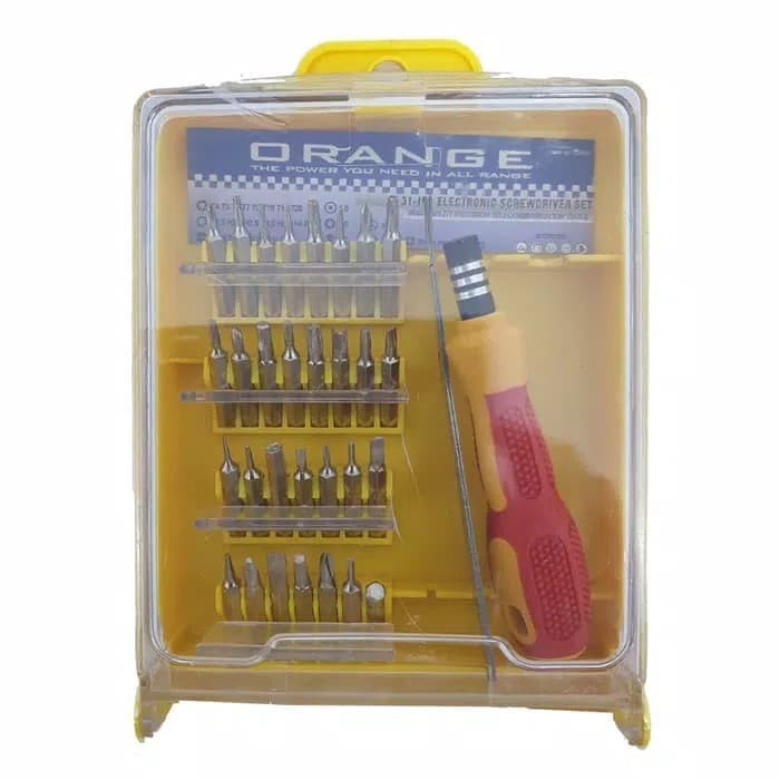 ORANGE obeng elektronik set 31 in 1