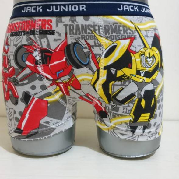 Ready Stock Celana dalam boxer jack junior XXL anak laki2 : transformers ,,,