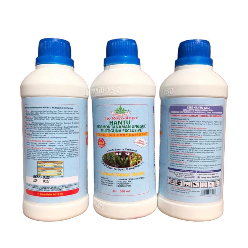 Pupuk Jimmy Hantu Multiguna Exclusive 500ml Hormon Tanaman Unggul