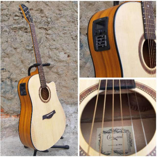 Gitar Akustik Elektrik Tuner Camwood IWC-240NA Original