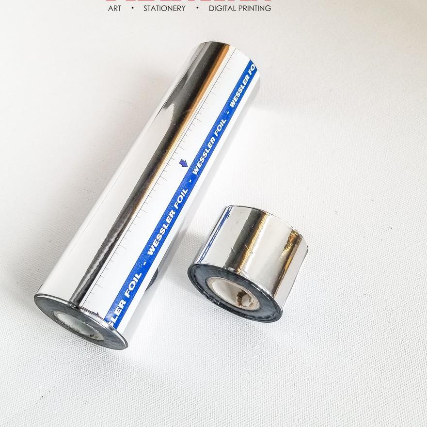 ➳ Foil Silver Roll ( Prada Silver / Silver Prada) Kecil ◌