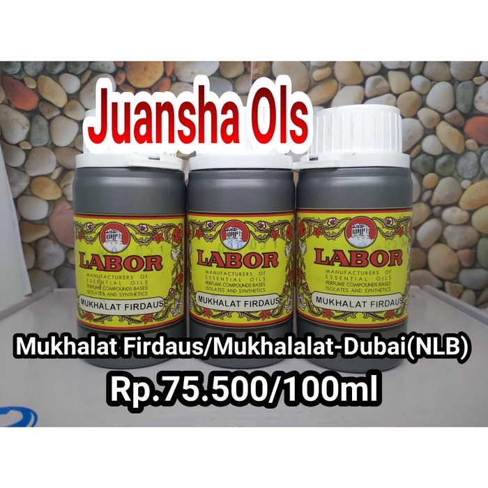 BIBIT PARFUM MUKHALAT FIRDAUS (LABOR)-HARGA PER 100 ML