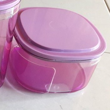 TUPPERWARE PROMO TOPLES MEWAH WINDOW CANISTER UNGU BENING VIOLET 1PCS TEMPAT KUE TEMPAT MAKANAN