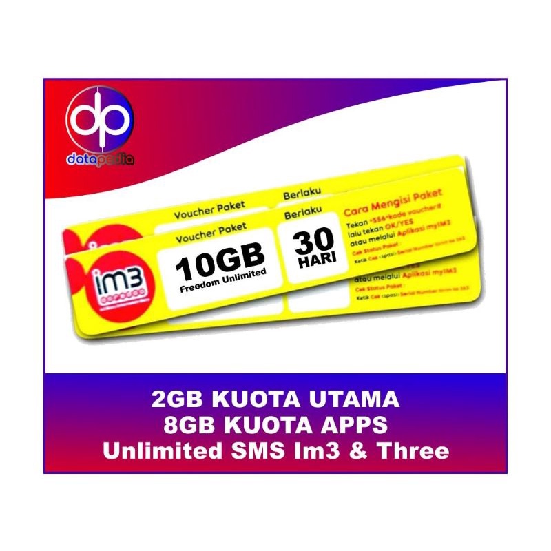 Voucher Indosat FU 10GB 30hari (Jatim)