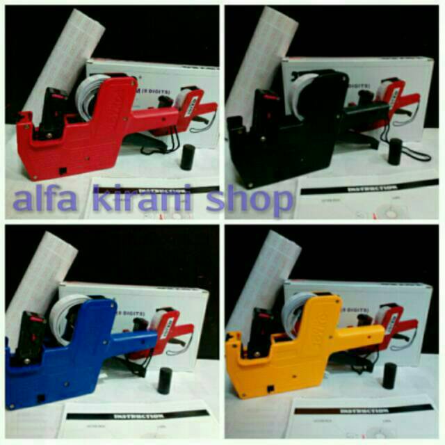 

PAKET alat cetak label harga (price labeller) + 10 isi kertas harganya + gratis cadangan tinta
