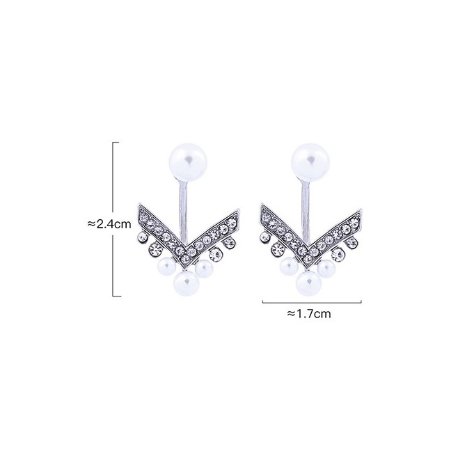 LRC Anting Tusuk SFashion Stud Earrings Diamond Earrings With Diamonds D09012