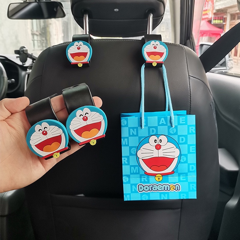 gantungan tas hook doraemon 1 pcs Gantungan Jok Mobil Universal Karakter Hook Hanger Car Holder