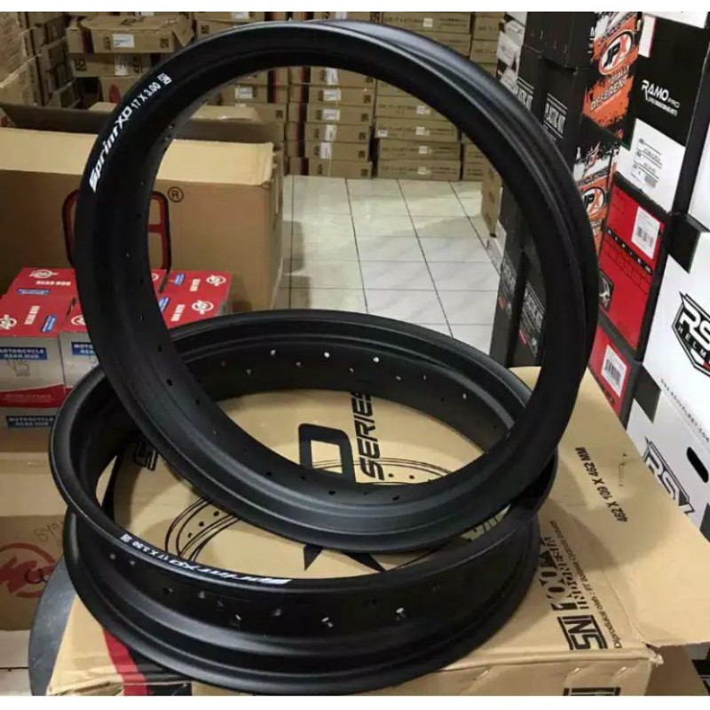 velg ring 17 supermoto 350 300 250 custom japs style klx crf scorpio byson vixion dll hole 36