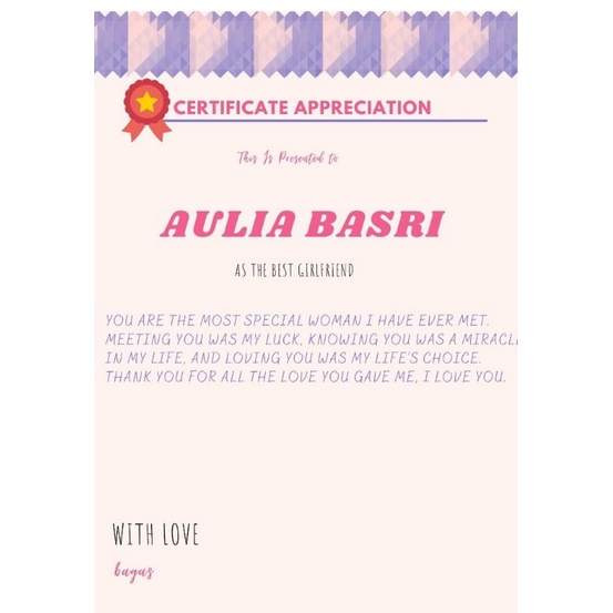 

SERTIFIKATBESTFRIEND/SERTIFIKATCUSTOM/SERTIFIKATHADIAH