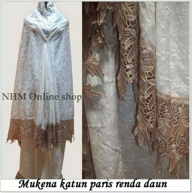 Mukena katun paris renda kerancang milo 09