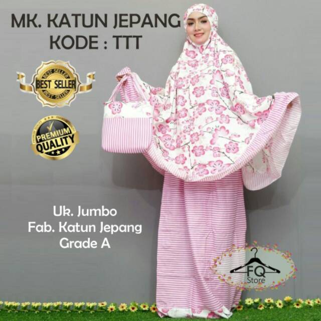 Mukena Katun Jepang Jumbo