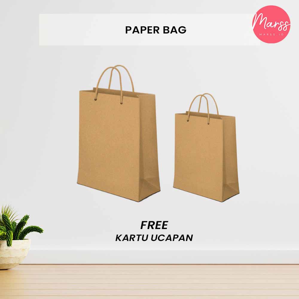 

[Marss.id] Paper Bag Bungkus Kado Kraft Coklat