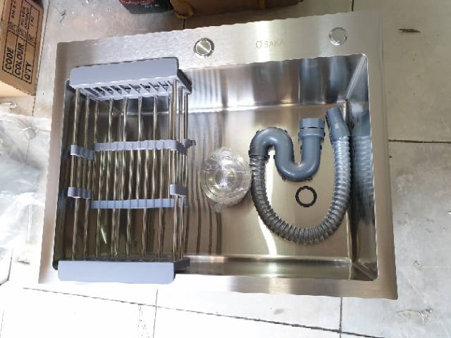 KITCHEN SINK / Bak cuci piring tebal stainless 304 tebal 3mm 60cm PROMO