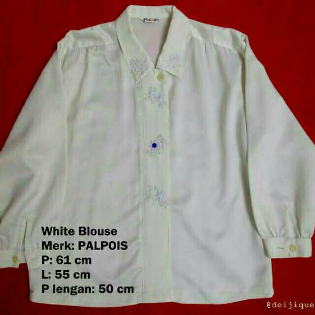 Blouse putih jumbo
