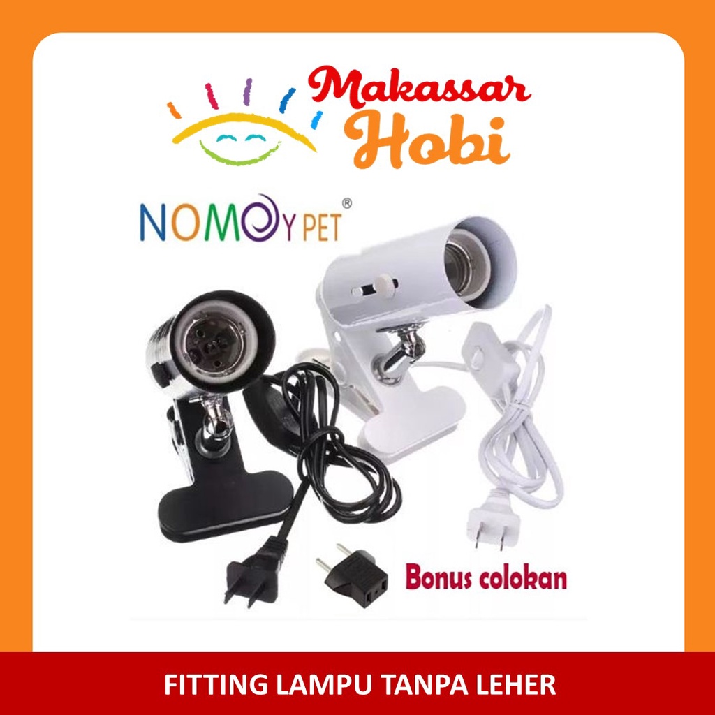 Holder Fitting Lampu Reptil Reptile Kura-Kura UV UVA UVB Jepit Keramik