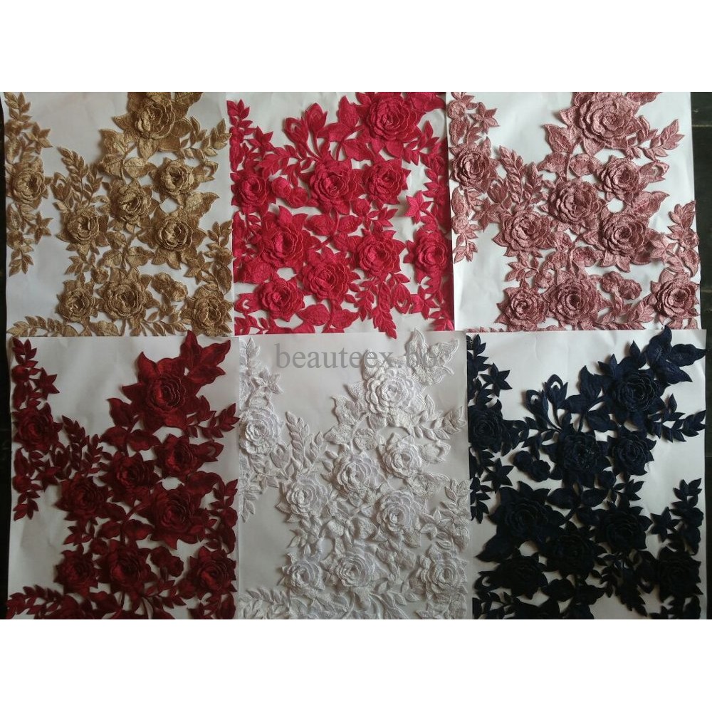 SALE RENDA BORDIR MOTIF SALSA TERMURAH TEMPEL HIDUP 3D