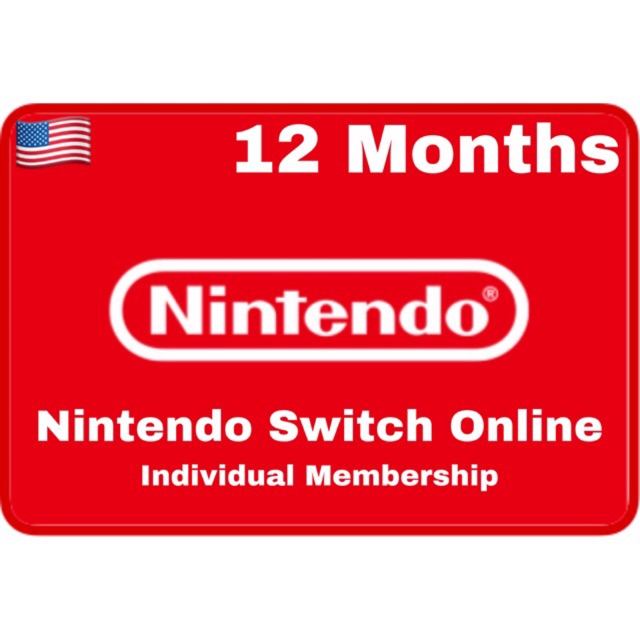 nintendo switch online membership gift card