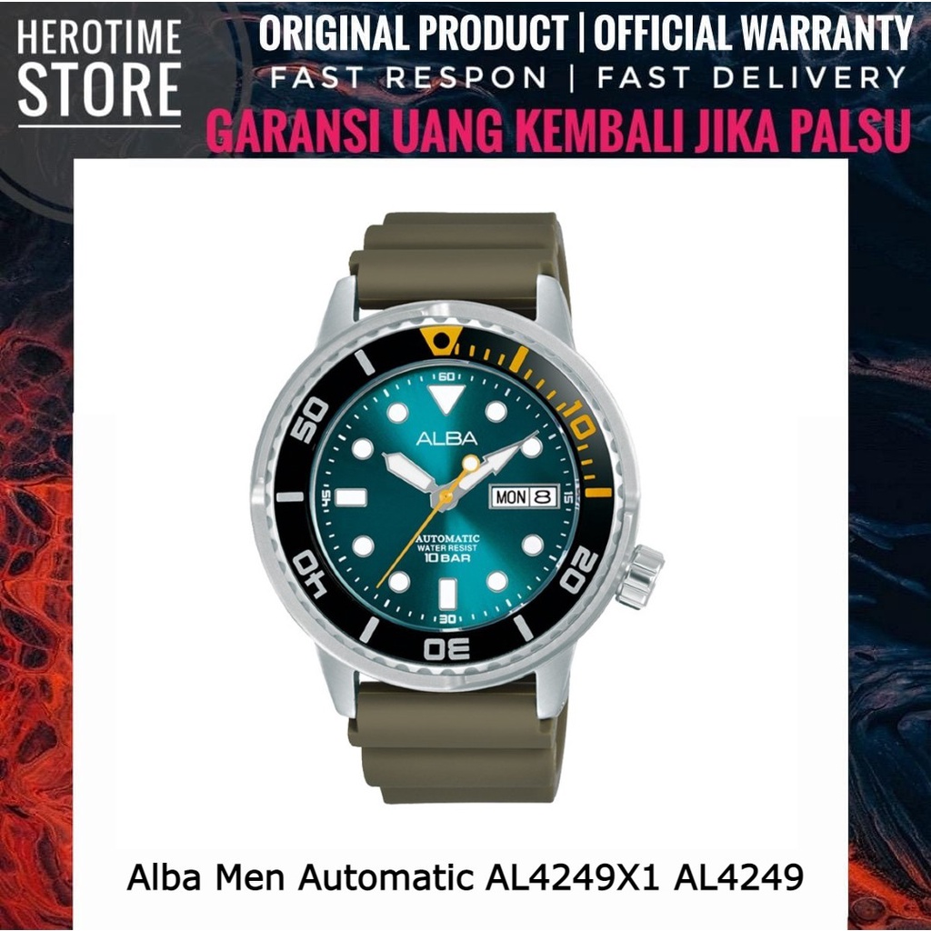 Alba Men Automatic AL4249X1 AL4249 Garansi Resmi ORIGINAL