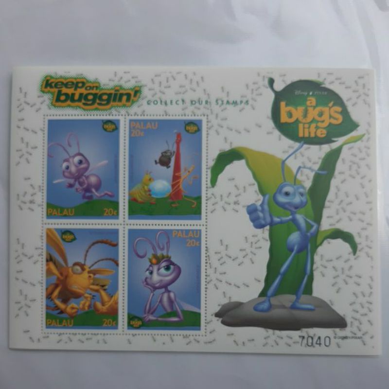 

Perangko Disney Pixar Palau keep on buggin sheet 4 prangko