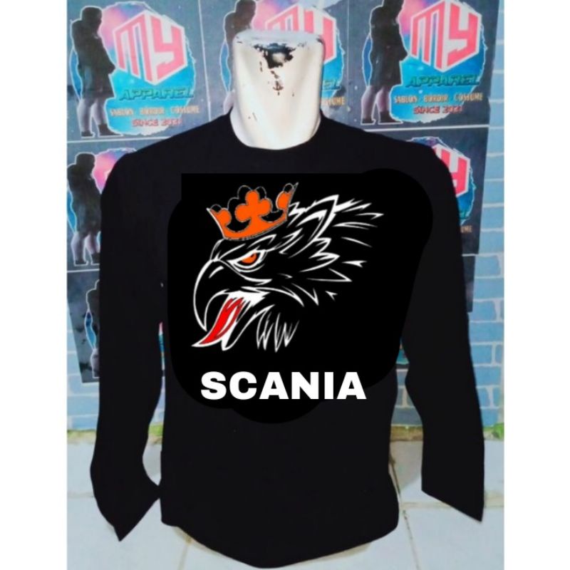 Baju Kaos lengan panjang Scania gambar burung