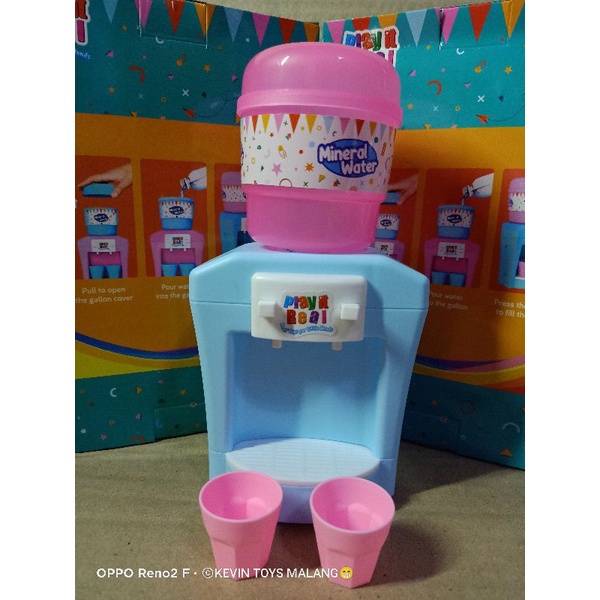 RKC 10008-1 MAINAN WATER DISPENSER BATERAI + LED / Cute Mini Dispenser anak kecil buat mainan toys Dispenser air / PLAY IT REAL MINERAL WATER