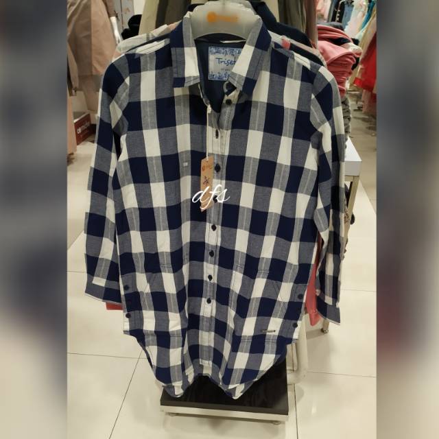 Triset kemeja tunik wanita